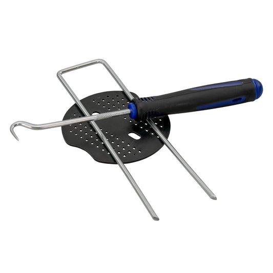 6”/150mm Blue Pegs for Weed Control Membranes with Buffer Washers