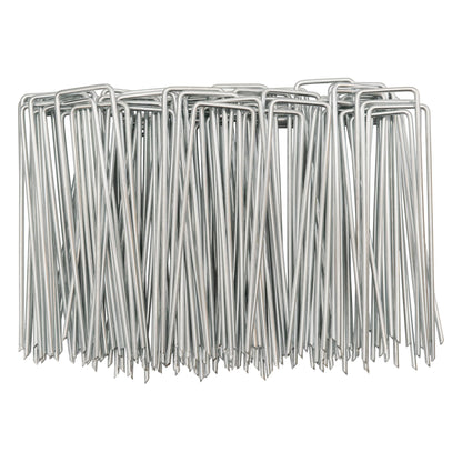 6”/150mm Red Pegs for Weed Control Membranes with Buffer Washers