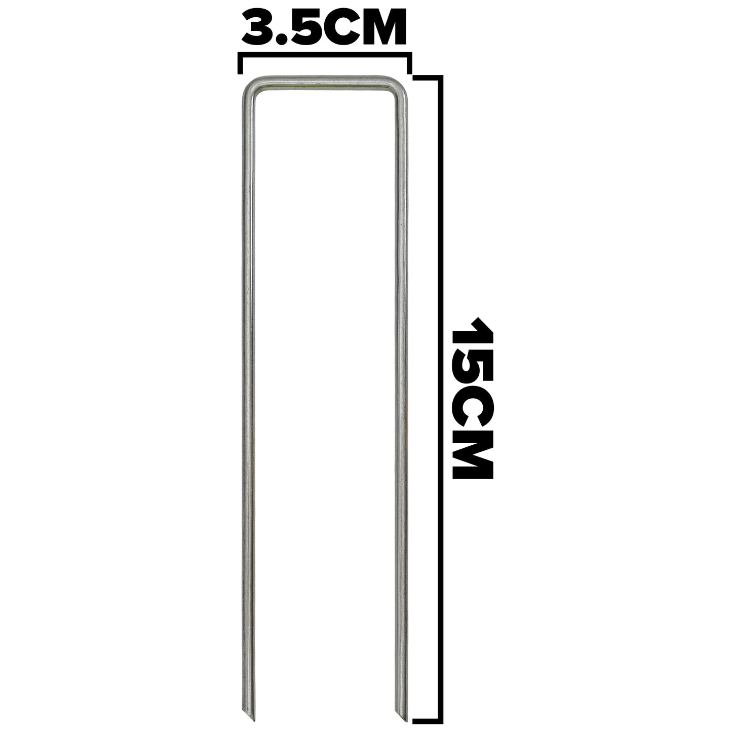 6”/150mm Red Pegs for Weed Control Membranes with Buffer Washers