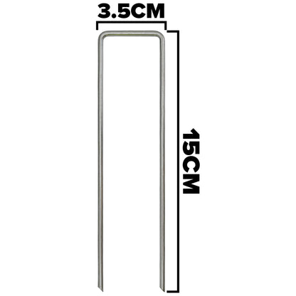 6”/150mm Red Pegs for Weed Control Membranes with Buffer Washers