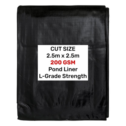 L‑Grade Flexible Garden Pond Liner – 2.5m × 2.5m