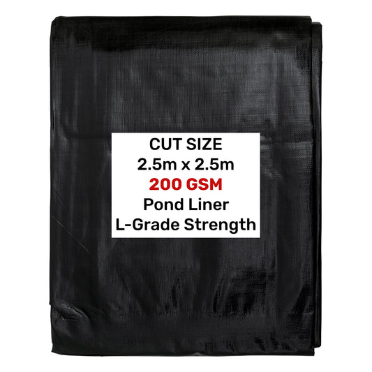 L‑Grade Flexible Garden Pond Liner – 2.5m × 2.5m