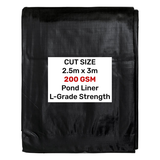 L‑Grade Flexible Garden Pond Liner – 2.5m × 3m