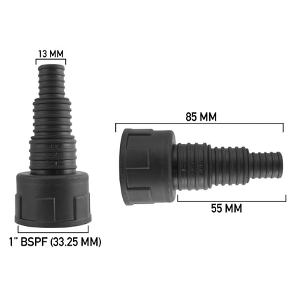1″ BSP Female Pond Hose Adapter – Fits 13mm, 20mm & 25mm Pipe