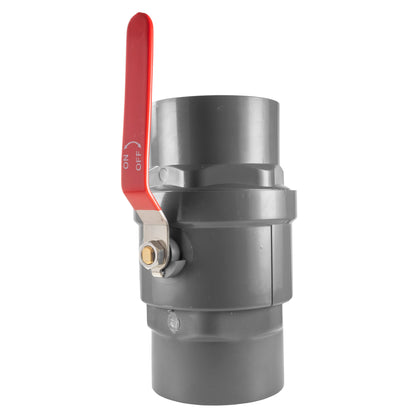 3" BSP Female Polypropylene Stopcock with Durable Stainless Steel Ball Valve and Handle