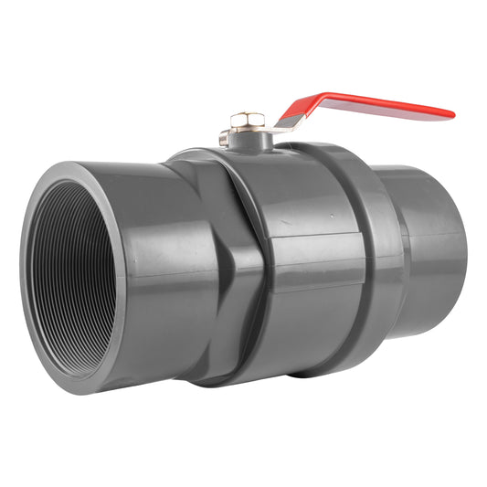 3" BSP Female Polypropylene Stopcock with Durable Stainless Steel Ball Valve and Handle