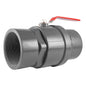 3" BSP Female Polypropylene Stopcock with Durable Stainless Steel Ball Valve and Handle