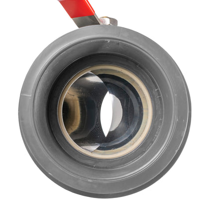 4" BSP Female Polypropylene Stopcock with Durable Stainless Steel Ball Valve and Handle