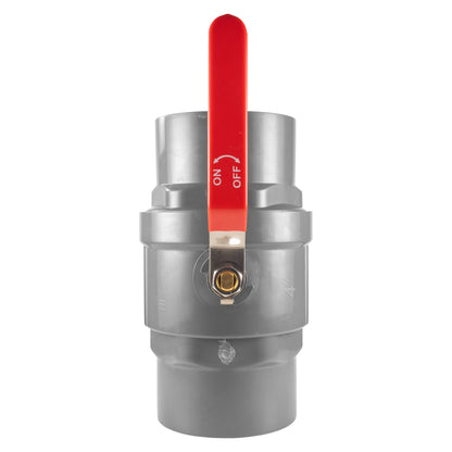 4" BSP Female Polypropylene Stopcock with Durable Stainless Steel Ball Valve and Handle