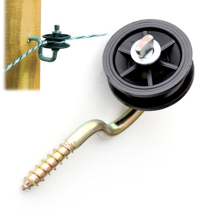 Electric Fence Corner Roller Insulator G73 Heavy Duty Wood Screw Horse Paddock