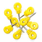 Yellow Ring Insulator FI5 5mm Screw In Electric Fence Wire Rope Holder for Wooden Fence Posts