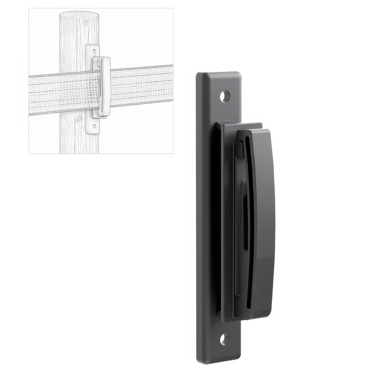 IRUFIX CLIP Electric Fence Tape Insulator 50mm Horse Paddock Fencing / G-93