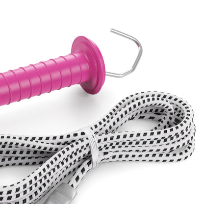 Horse Electric Fence Gate Kit 3.2m PINK Handle Elastic Rope Paddock Fencing