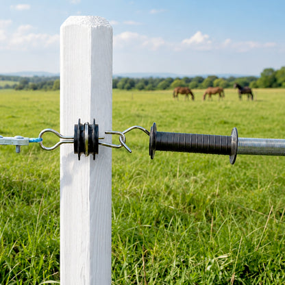 Electric Fence Gate Handle Kit 4m Long Spring Galvanised Steel Farm Fencing
