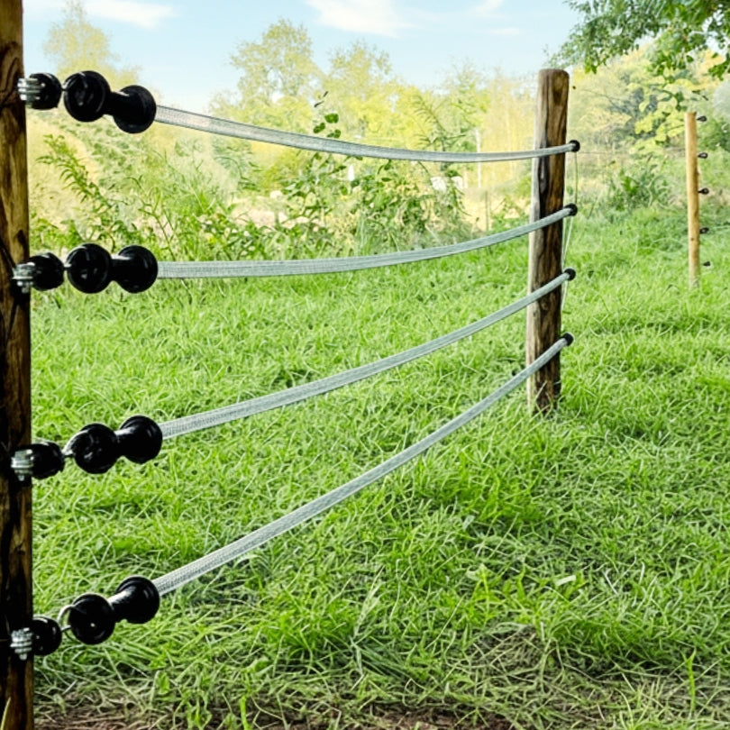 Electric Fence Gate Handle Kit 4m Long Spring Galvanised Steel Farm Fencing
