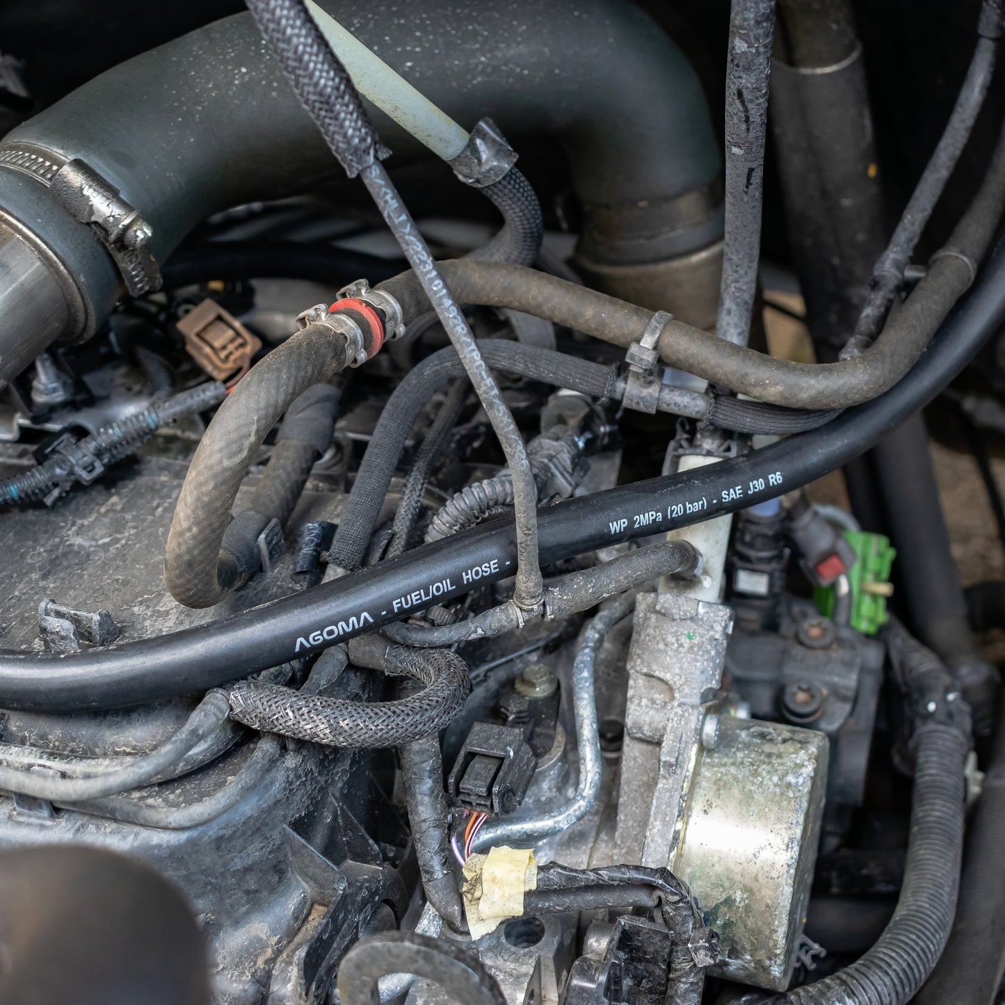 25 mm Braided Rubber Fuel & Oil Hose – SAE J30 R6 Compliant
