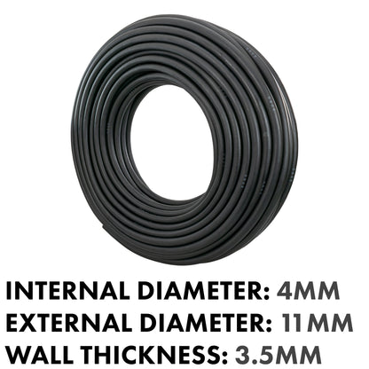 4 mm Braided Rubber Fuel & Oil Hose – SAE J30 R6 Compliant