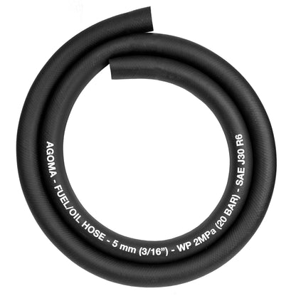 5 mm Braided Rubber Fuel & Oil Hose – SAE J30 R6 Compliant