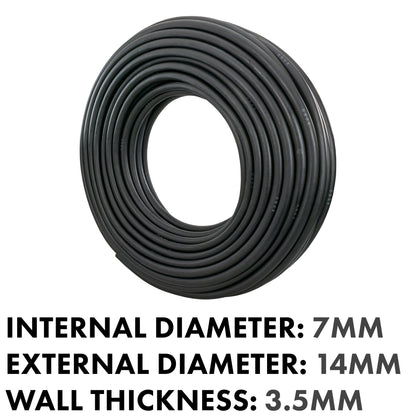 7 mm Braided Rubber Fuel & Oil Hose – SAE J30 R6 Compliant