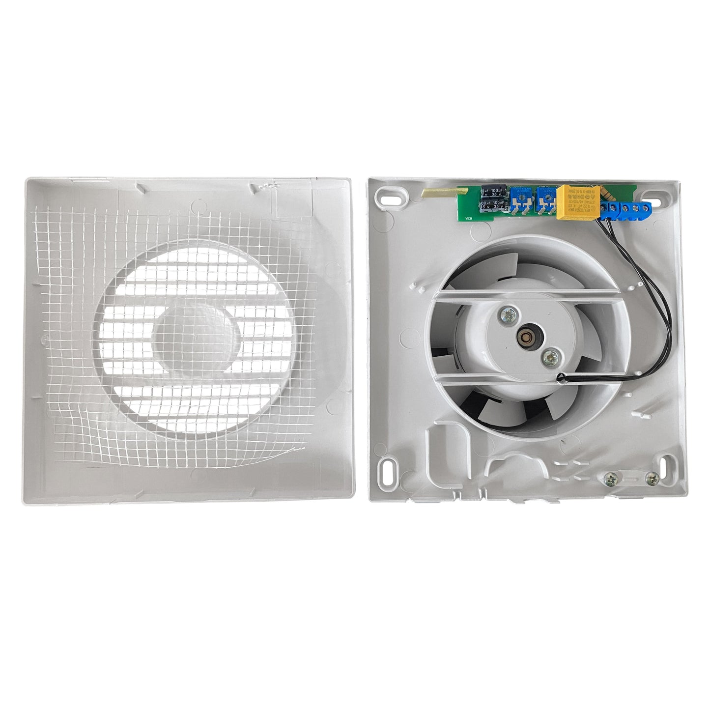 RICO Bathroom Fan Kit with Timer & Humidistat and Brown External Wall Vent