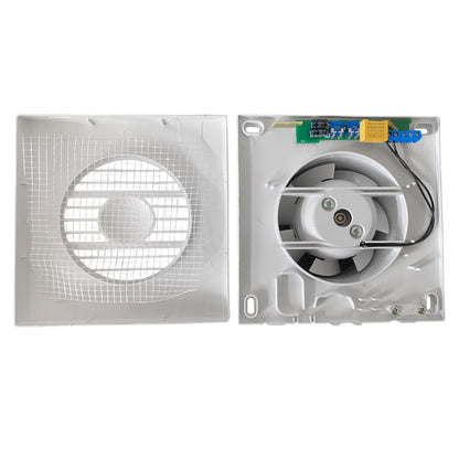 RICO Bathroom Fan Kit with Timer & Humidistat and Brown External Wall Vent