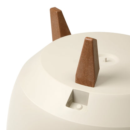 Roma 240mm White Bowl Plant Pot with Legs, Insert & Drain Hole with Plug