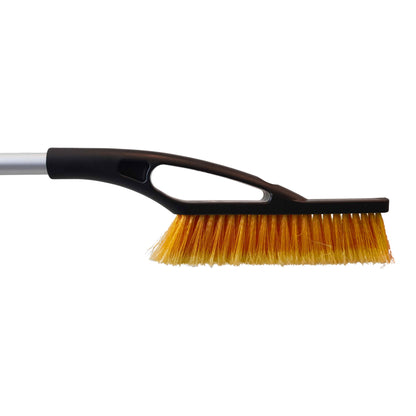 Orange Extendable Snow Brush with Ice Scraper