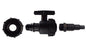 IBC 2" S60X6 Lid with Large Plastic Tap and Multi-Size Pond Hose Barb (13/20/25mm)