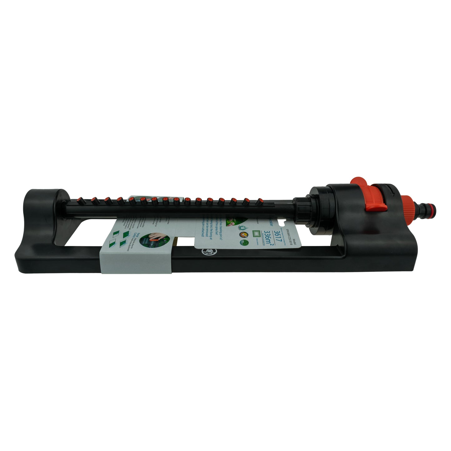 Cost Wise Oscillating Sprinkler, Black/Orange Finish