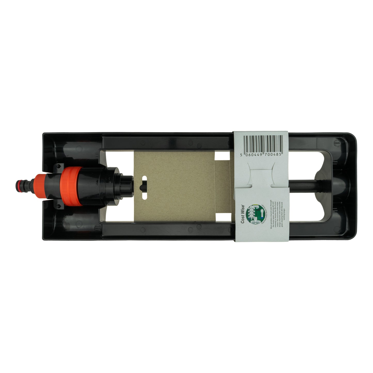 Cost Wise Oscillating Sprinkler, Black/Orange Finish