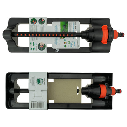 Cost Wise Oscillating Sprinkler, Black/Orange Finish