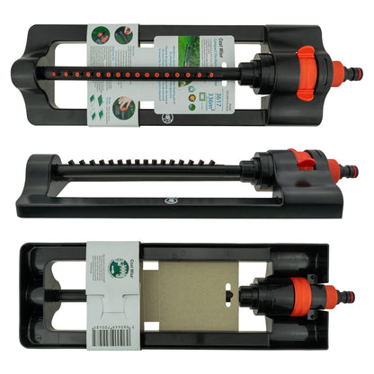Cost Wise Oscillating Sprinkler, Black/Orange Finish