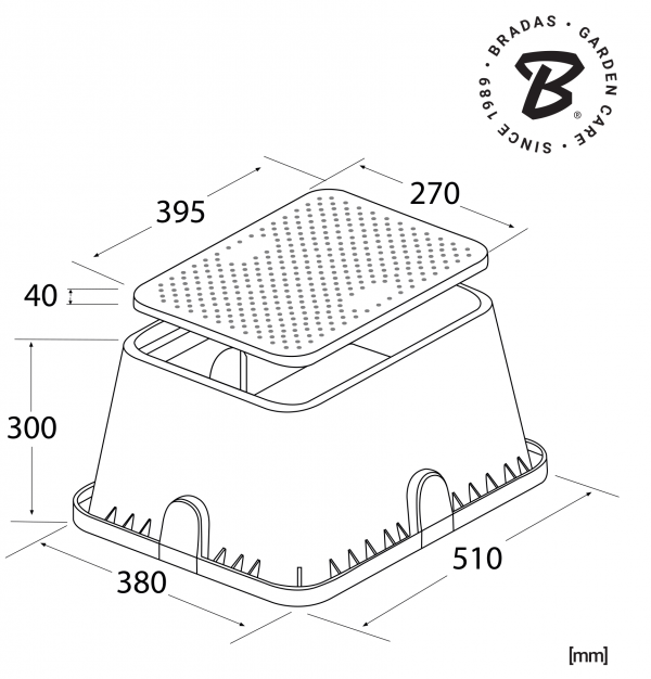 Heavy-Duty Standard Valve Box 51x38cm
