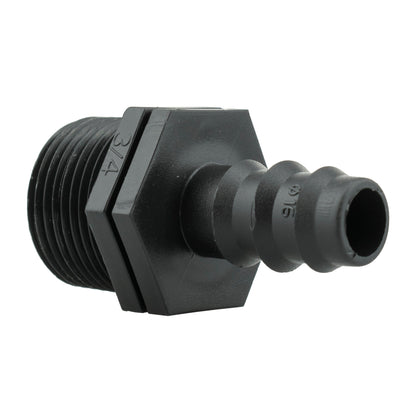 16mm Barbed Connector with BSPF Quick-Connect Valve and Brass Hose Fitting