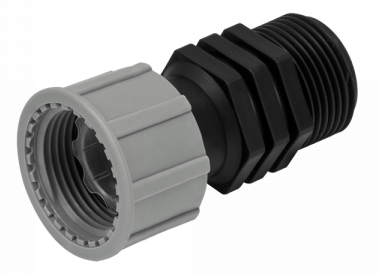 1" BSP Swivel Straight Connector – Male x Female