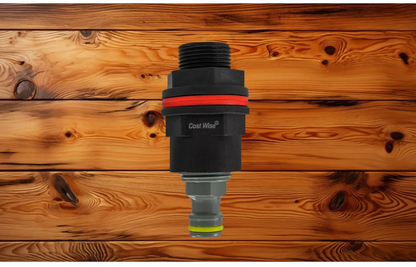 1/2" BSP Water Butt/Rain Barrel Outlet Adaptor + Hose Connector (21mm Hole)