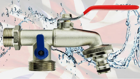 4-Way Micro Irrigation Tap Connector – Quick Connect + Double Lever Valve