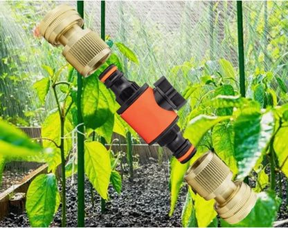 Brass Connector In-Line Flow Valve for 1/2" Irrigation and Garden Hoses!