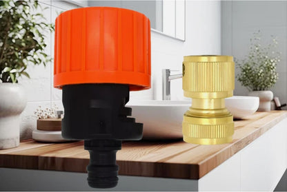 Brass Quick Release Hose Connector Kit-Universal Tap Adapter for Easy Connection
