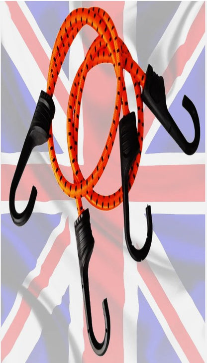 Elastic Bungee Straps 60cm (24") – 2 Pack for Luggage, Camping & Travel