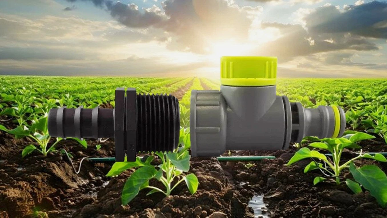 Garden Hose Adaptor with Valve for Porous Drip and Soaker Hose Irrigation!