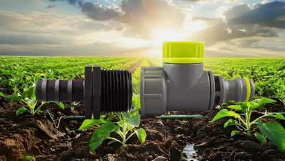 Garden Hose Adaptor with Valve for Porous Drip and Soaker Hose Irrigation!