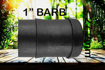 IBC Adapter – S60x6 Coarse Thread to 1" Barb for Water Tank Outlet Connection