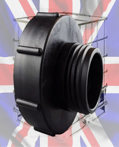 IBC Tank Lid S100X8 with Integrated Lever Valve & Quick Connect Hose Fitting