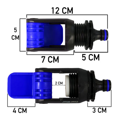Non-Branded Blue Adapter for Kitchen Tap