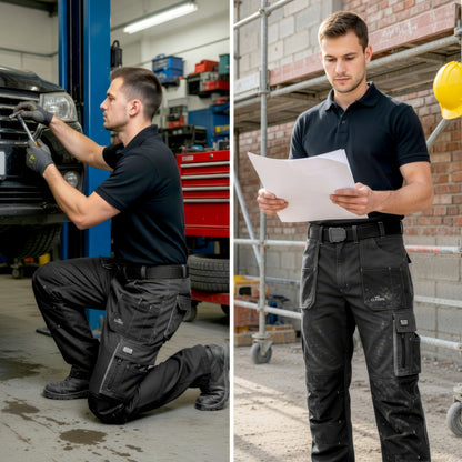Premium Men's Work Trousers - Ergonomic, Durable, Functional Pockets