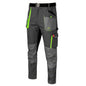 CLASSIC Mens Work Trousers Stretch Slim Fit Reinforced Cargo Pants - Grey Green