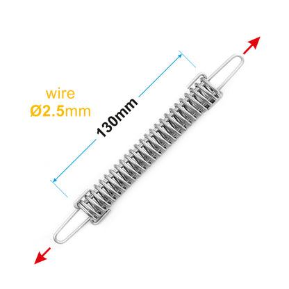 Electric Fence Wire Tension Spring 2.5mm Galvanised Steel for Horse Paddock