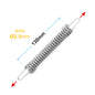 Electric Fence Wire Tension Spring 2.5mm Galvanised Steel for Horse Paddock