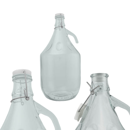 5‑Litre Glass Demijohn Bottle with Swing‑Top Lid